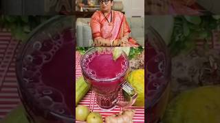 Smriti Iranis healthy alkine veggie juice recipe smritiirani poltician shorts viralvideo yt [upl. by Finbar]