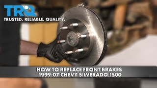 How to Replace Front Brakes 199907 Chevy Silverado [upl. by Siroled676]