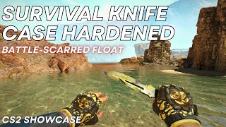 Survival Knife Case Hardened BattleScarred  CS2 Skin Showcase 808 [upl. by Bannerman]