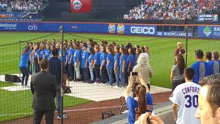 WMS singing the National Anthem at Citifield  June 1st 2018 [upl. by Acie14]