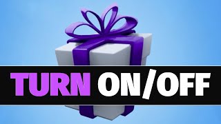 How to Turn On Gifting in Fortnite [upl. by Itnaihc]