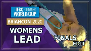 Lead Finals  Briancon  Womens  2020  IFSC World Cup [upl. by Berthold512]