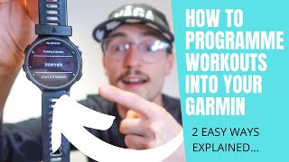 HOW TO PROGRAMME CUSTOM INTERVAL WORKOUTS INTO YOUR GARMIN [upl. by Ayikal]