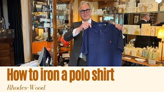 How to iron a polo shirt [upl. by Mcnelly655]