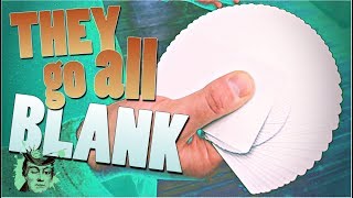 NORMAL DECK into BLANK DECK TUTORiAL blank fan TRiCK [upl. by Levin]