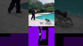 Smart Robot dog attack 💀 FlourishEdits  Glow Bouncing Square [upl. by Ardet]