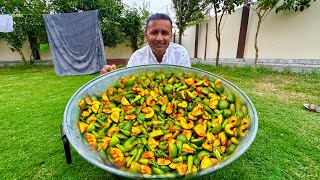 Traditional Mango and Green Chilli Pickle Recipe 5year Life  Aam Ka Achar  Hari Mirch Ka Achar [upl. by Farr866]