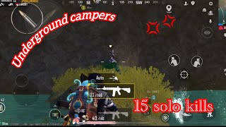 When I met the campers from underground  Erangle  PUBGMobile [upl. by Onairot]