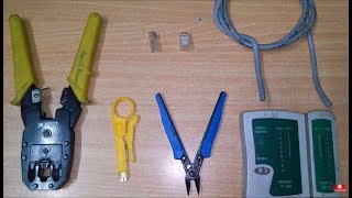 rj45 crimping tutorial  how to connect rj45 connector  cat 6 cable connection tutorial [upl. by Locke]