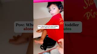 Can’t left the toddler alone 🤣shorts shortsfeed youtubeshorts funny ytshorts [upl. by Jojo737]