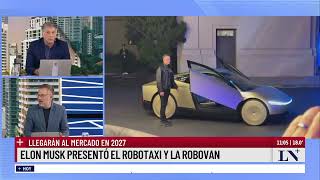 Elon Musk presentó el Robotaxi y la Robovan que llegarán al mercado en 2027 [upl. by Rhynd]