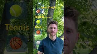 Learn English with Emojis Sports 🏈 🎾 🏀 🏐 learnenglish shorts esl 英語 [upl. by Mccandless]