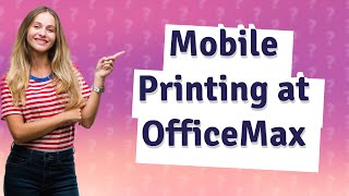 Can I print a document from my phone at OfficeMax [upl. by Onurb915]