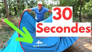 Plier la tente de camping Quechua 2 seconds ✅ Instructions simples [upl. by Analaf]