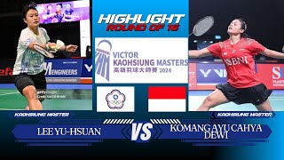 Lee YuHsuan TPE vs Komang Ayu Cahya Dewi INA  Victor Kaohsiung Masters 2024  R16 [upl. by Onitsirc]