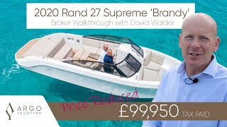 2020 Rand 27 Supreme  Brandy  Boat Walkthrough with Professional Yacht Broker David Walder [upl. by Gracia]