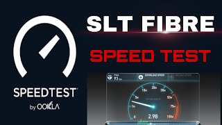 SLT Fibre speed test  Speed test by Ookla  TWSL 💻🌍 [upl. by Odnalro210]