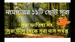 আল্ কোরআনের 11 টি ছোট সূরা।  al quran er 11 t soto surah [upl. by Ahsikel]