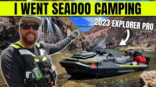 SOLO JET SKI CAMPING BELOW THE HOOVER DAM [upl. by Anikas637]