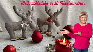 🎄DIY Weihnachtsdeko nähen  einfache SchrittfürSchritt Anleitung für festliche Deko 🎅🏼 [upl. by Stila]