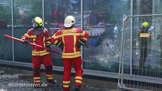 Kreuztaler Stadthalle ein Raub der Flammen [upl. by Oznola559]