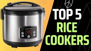 Rice Cooker  Top 5 Best Rice Cookers in 2024  You Can Buy [upl. by Aeht]