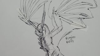 2024 monsterhunter wilds legiana drawing Stickman Shrieking Legiana Drawing [upl. by Blen]