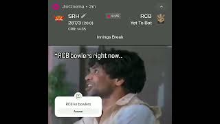 Cricket IPL SHR Vs RCB ke blowers cricekt shortvideo youtubeshorts virat ipl2024 [upl. by Jessey]