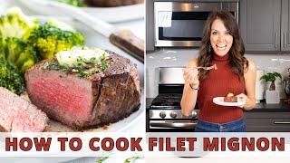 How To Cook A Filet Mignon Steak Perfectly  Rockin Robin Cooks [upl. by Hauge]