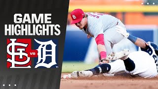 Cardinals vs Tigers Game Highlights 43024  MLB Highlights [upl. by Dubois83]