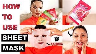 How to Properly Use Sheet Masks ft Lakme  BeautiCo [upl. by Iznyl458]