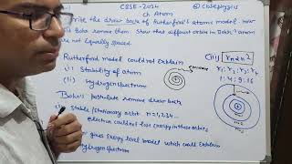 Write the drawbacks of Rutherfords model of atom how did Bohr remove them  show that different [upl. by Uhthna18]