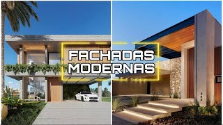 LINDAS FACHADAS DE CASAS MODERNAS  IDEIAS INCRÍVEIS DE FACHADA DE CASA MODERNA [upl. by Anairdna]