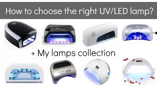 UV vs LED lamps for gel nail polish beginners and pros  my nail lamp collection [upl. by Shandee603]