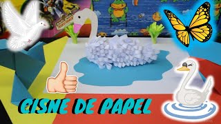 🦢 como hacer un cisne de papel 🦢 [upl. by Certie]