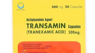 Transamin Capsule 500mg Uses in urdu  How to use Transamin  Tranexamic Acid  Bleeding  By Mr Med [upl. by Pontius]