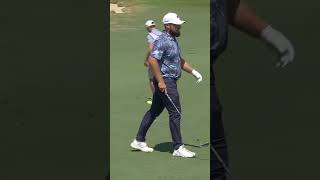 A game of inches for Tyrrell Hatton 😭 usga livgolf shorts golf usopen [upl. by Blynn725]