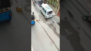 Nice Street View Karachi Sindh Pakistan subscribe youtubeshorts travel [upl. by Burrow77]