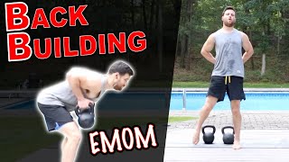 BACK BUILDING Kettlebell EMOM  20 Minutes [upl. by Analla]