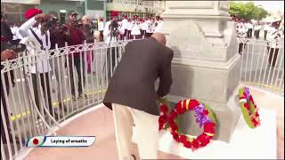 Remembrance day Wreath Laying Ceremony oneguyana development [upl. by Kciredorb]