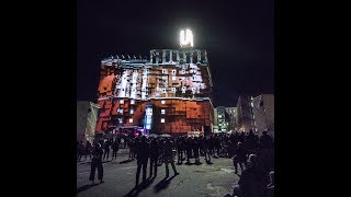 Videomapping am Dortmunder U zur Dortmunder Museumsnacht [upl. by Yevol]