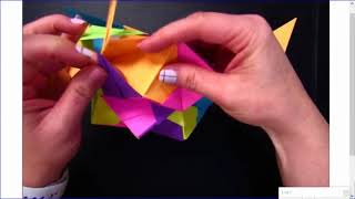 Stellated Icosahedron Instructions  Modular Origami [upl. by Kerrill]