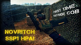 Novritsch SSP1 HPA M4 adapter Gameplay at outdoor CQB field TeamGamez Wehl [upl. by Eniamat425]