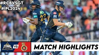 RCB vs GT 45th match ipl 2024 highlights  april 28 2024  Cricket ipl 2024 highlights today [upl. by Farah]