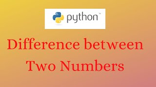 Difference between two numbers [upl. by Ahsias]