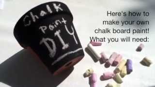 DIY Chalkboard Paint  Gift Ideas  Recipe [upl. by Cirad]