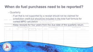 Recordkeeping Requirements for Fuel Tax IFTA [upl. by Kunz14]