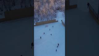 Spending time at the outdoor rink outdoorhockey hockey [upl. by Edualcnaej]