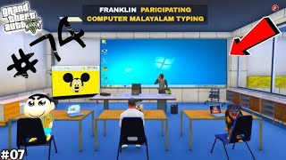 Franklin Participating in Computer Malayalam Typing  GTA 5  74 [upl. by Ardiedak]