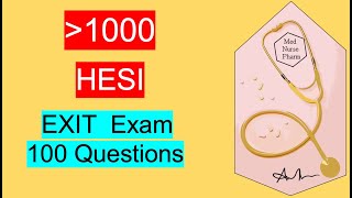 Hesi Exit Exam Review 2023 1 Hour with Rationales [upl. by Farro391]